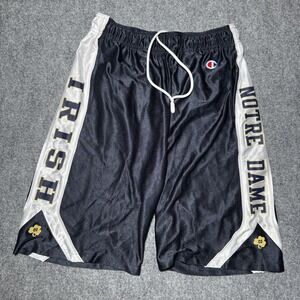 Vintage Champion Notre Dame Fighting Irish Basketball Shorts Mens SIze M NCAA